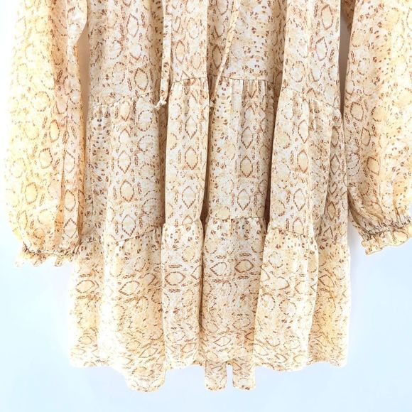 Show Me Your MuMu Beige Floral Mini Dress - Picture 4 of 11